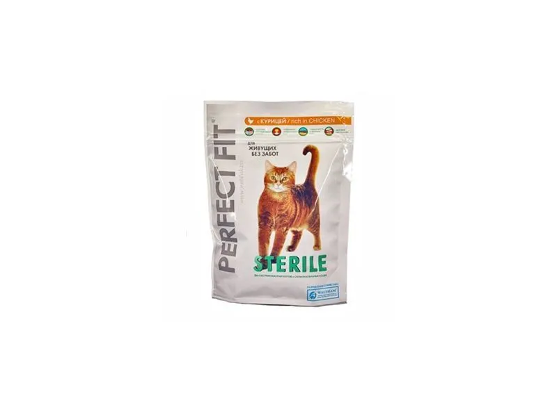 Perfect Fit Pro-Sterile Сухий корм для котів (курка), 280 г
