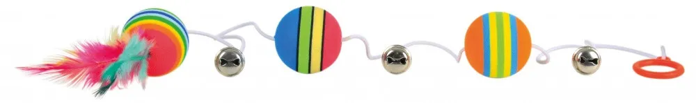 Trixie Rainbow Balls іграшка-дражнилка для кішок з м'ячиками, 80 см