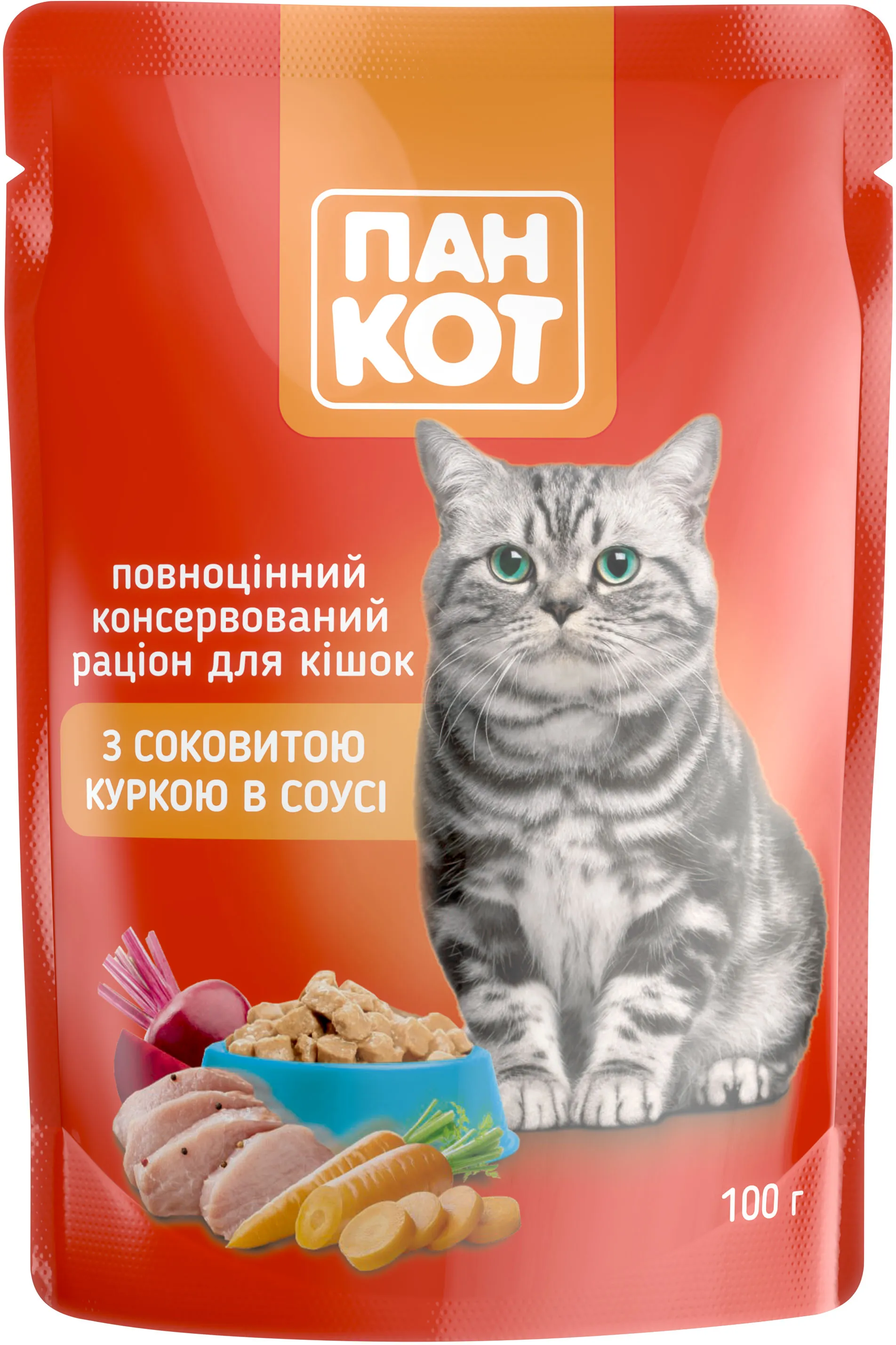 Пан-Кіт пауч для котів (курка), 100 г 
