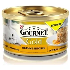 Gourmet Gold ніжні биточки жб. (курка), 85 г