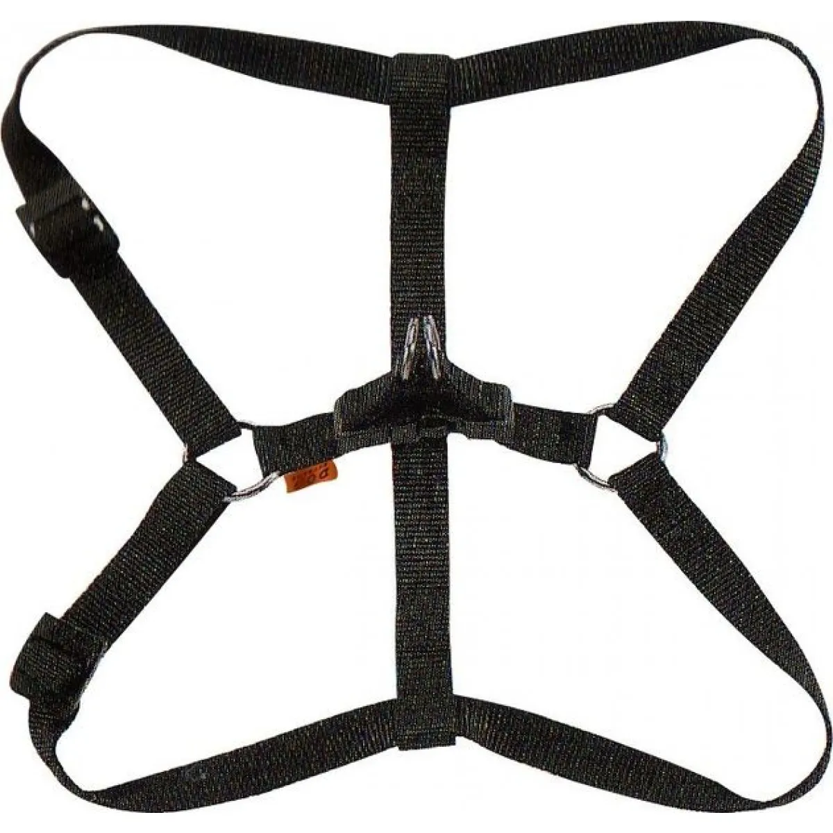 CoLLaR Dog Extremе шлея з нейлону регульована (чорна), W 25, А 60-90 см
