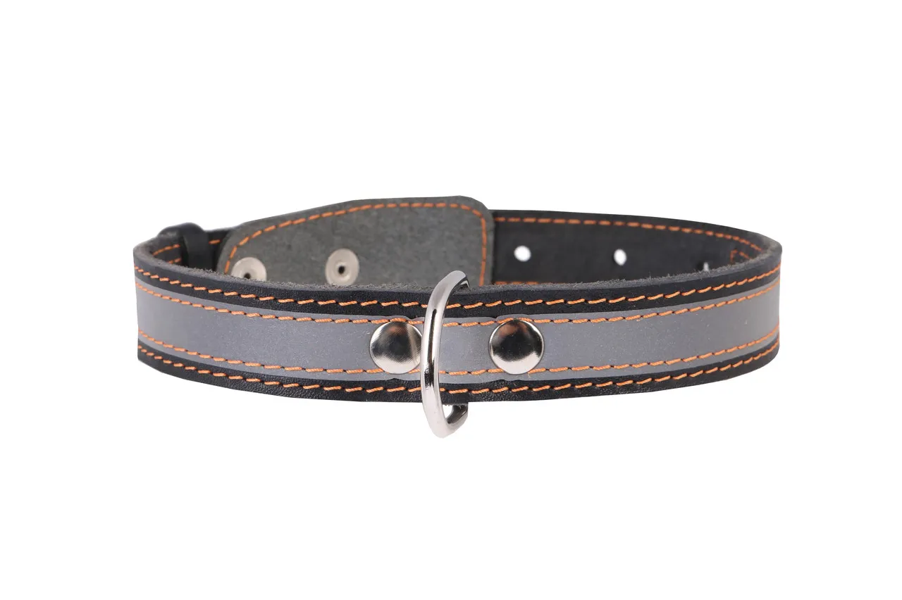 CoLLaR нашийник зі світловідбиваючою стрічкою (чорний), W 35 мм, L 48-63 см