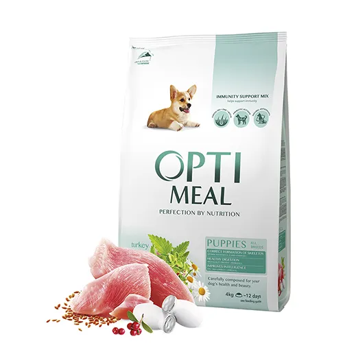 Optimeal для цуценят (індичка), 1 кг (мішок 4 кг)