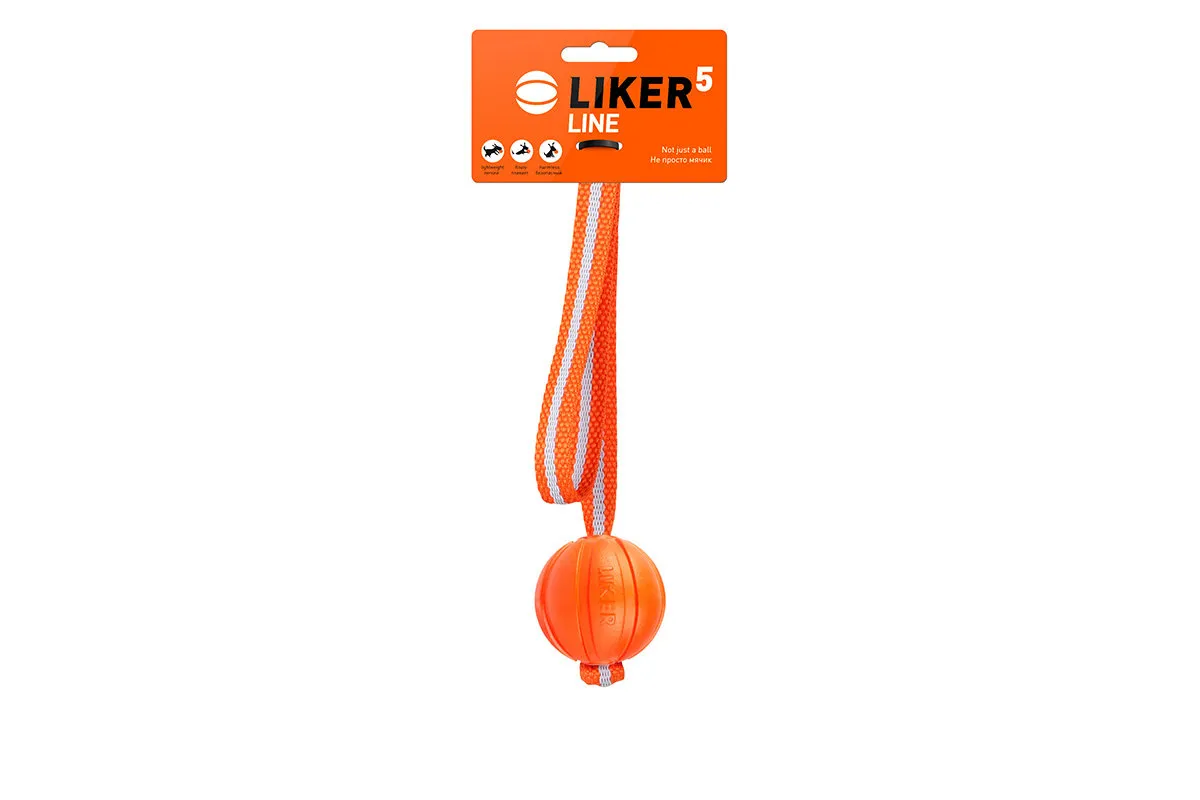 CoLLaR Liker Line 5 - м'ячик на стрічці для цуценят і собак дрібних порід, 5 см