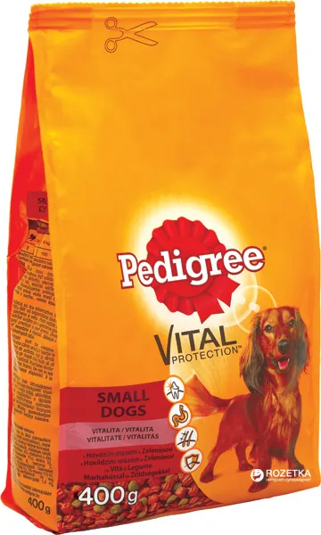 Pedigree для дорослих собак малих порід (яловичина), 400 г
