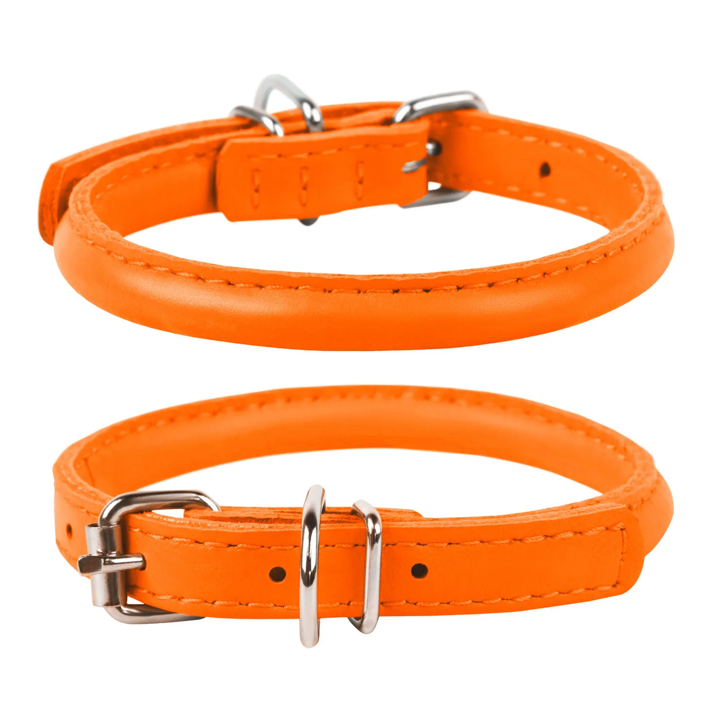 CoLLaR Glamour нашийник без прикрас для котів (помаранчевий), W 9 мм, L 17-20 см