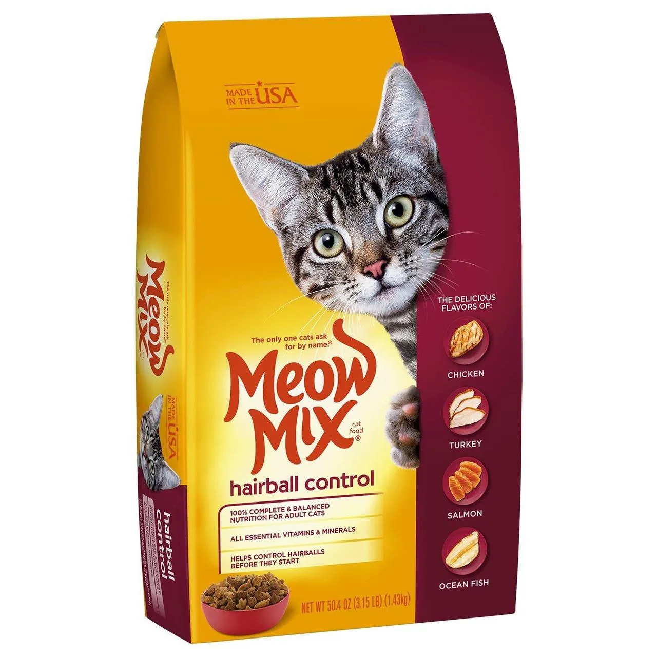 Meow Mix Hairball, 6.44 кг