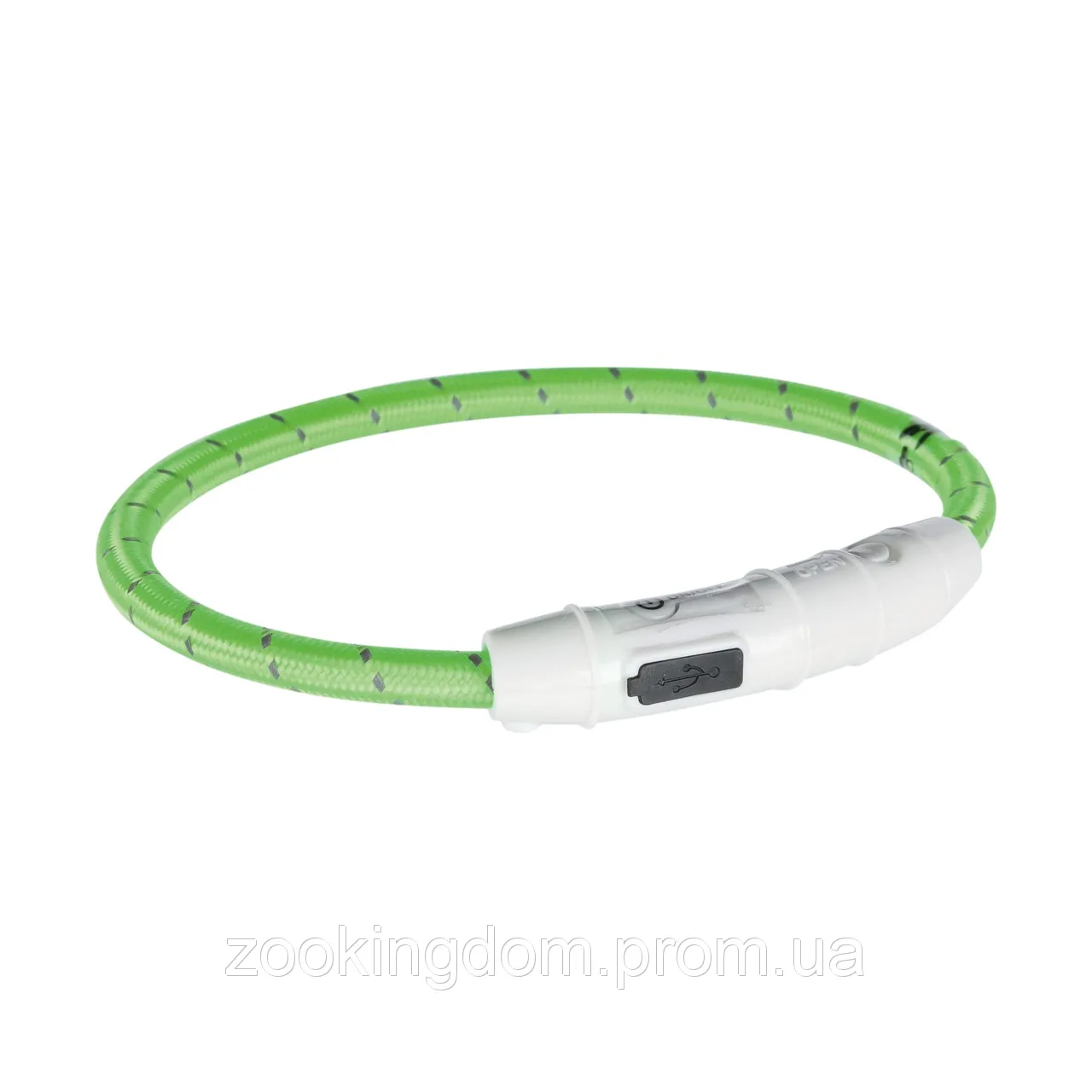 Trixie нашийник що світиться з USB M-L, W 10 мм, L 45 см