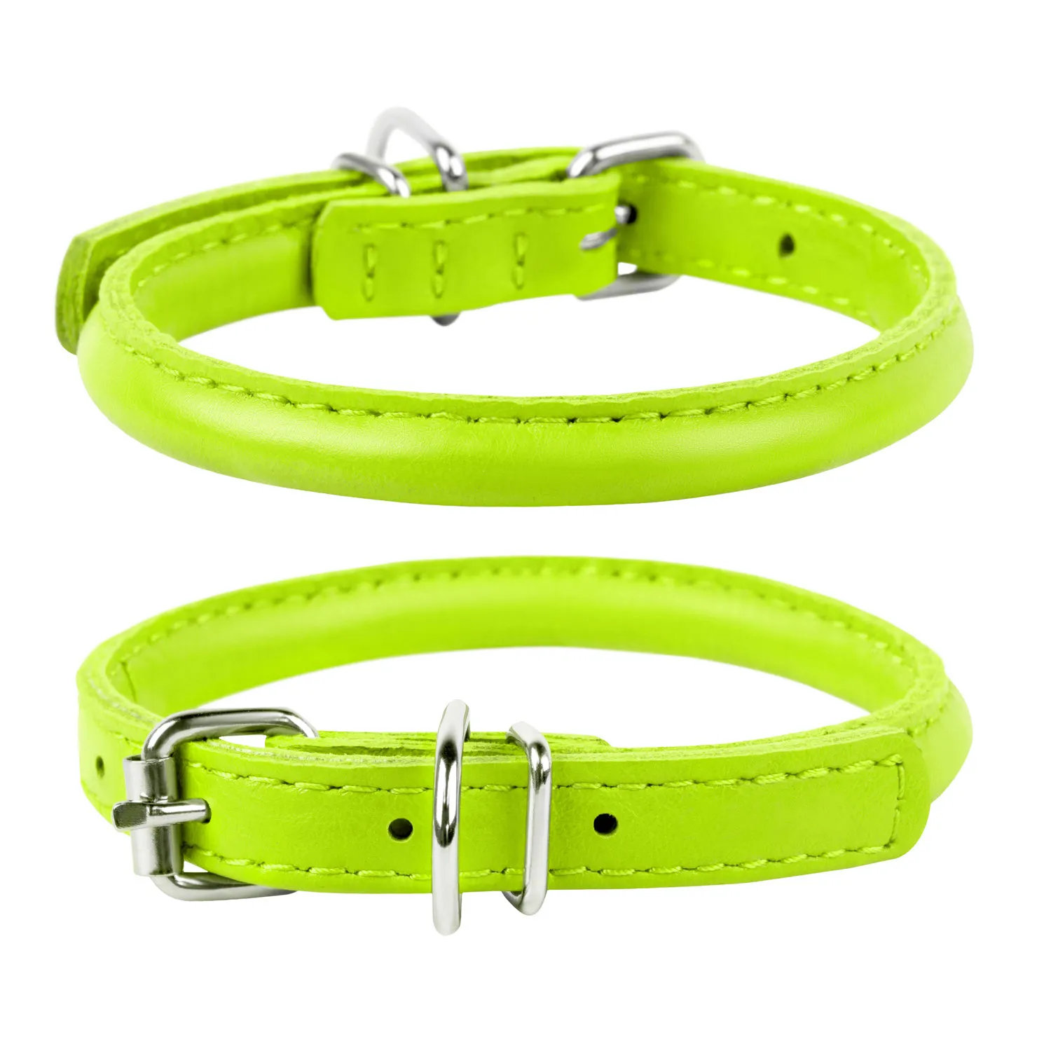 CoLLaR Glamour нашийник без прикрас для котів (зелений), W 9 мм, L 17-20 см