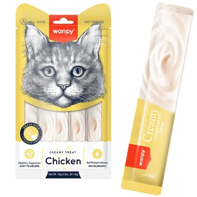 Wanpy Creamy Lickable Treat with Chicken рідкі ласощі з куркою 14г