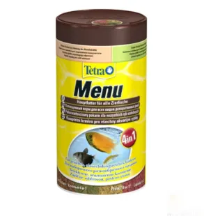Tetra, Min MENU 4in1, (дрібні пластівці) 64g. 250ml. 767393