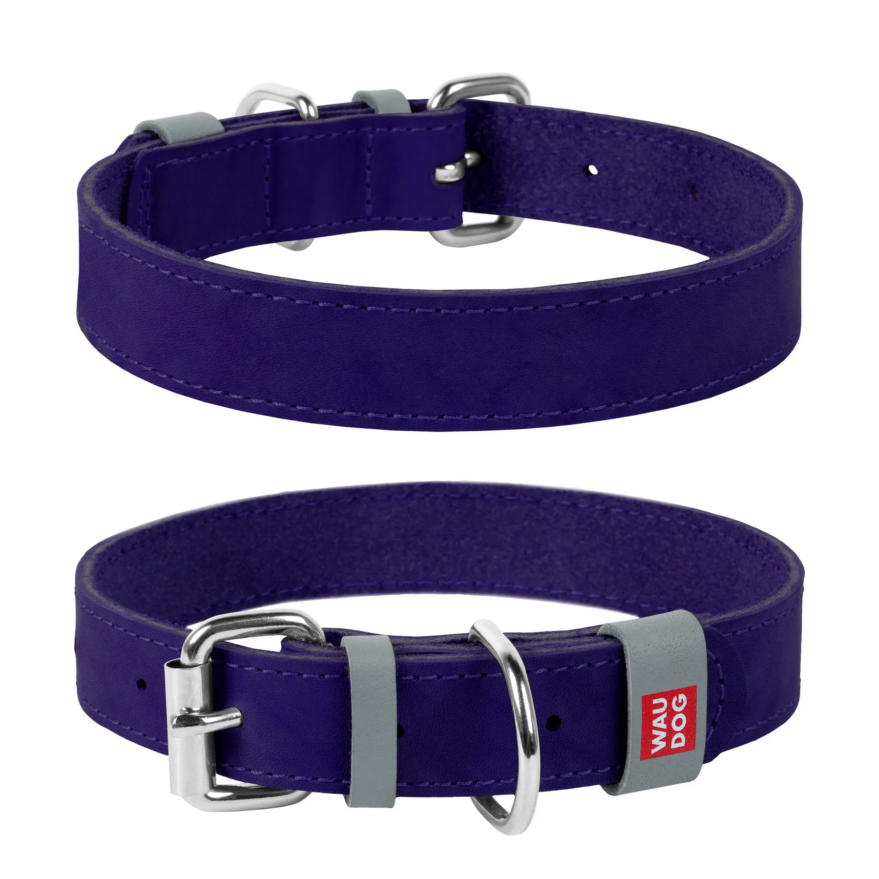 CoLLaR WAUDOG Classic нашийник шкіряний (фіолетовий), W 20 мм, L 30-39 см