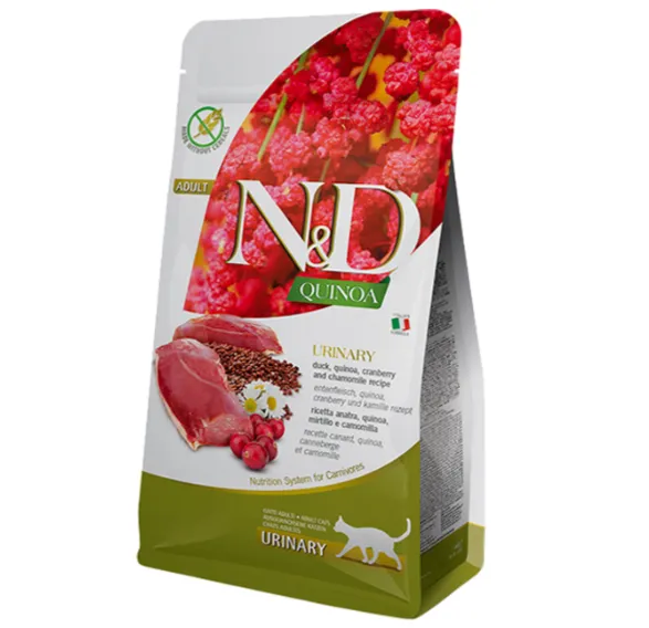 Farmina Cat N&D Urinary Quinoa Duck&Cranberry Adult з качкою, кіноа, журавлиною та ромашкою 300g 35776