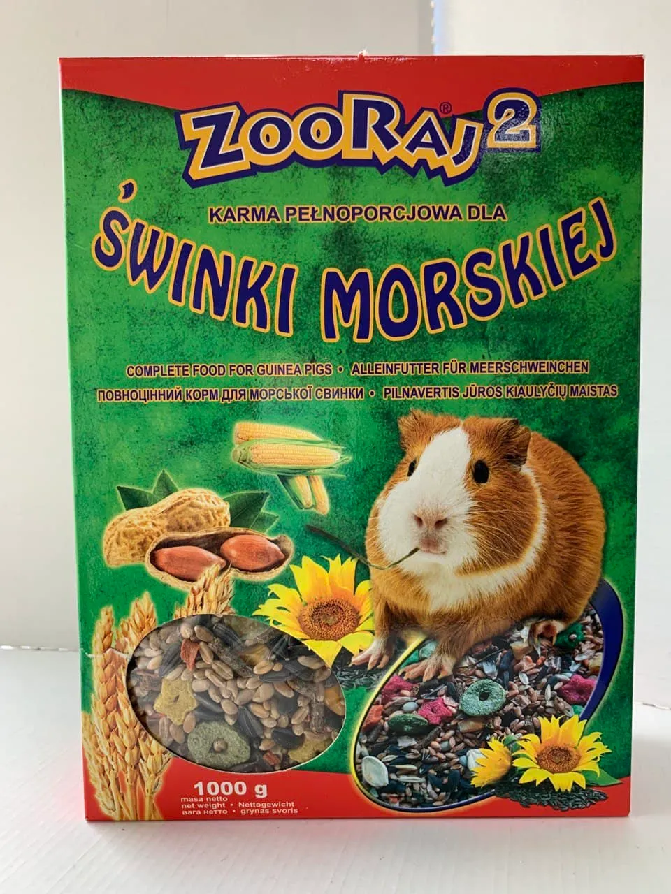 Повноцінний Корм Zooraj  для морських  свинок  1кг