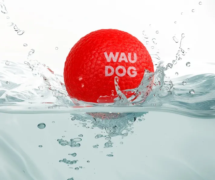 6001 Іграшка для собак WAUDOG Fun Red Ball спінений термопластичний поліуретан 70мм