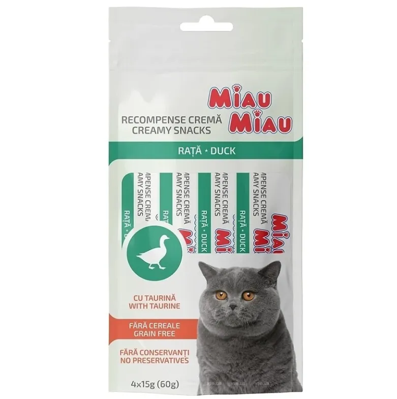 Miau Miau Duck крем-паста для котів з качкою 4*15г