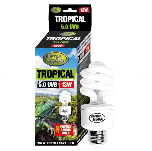 Лампа E27 Wacool Tropical UVB 5.0 13W+UV card SCT5013
