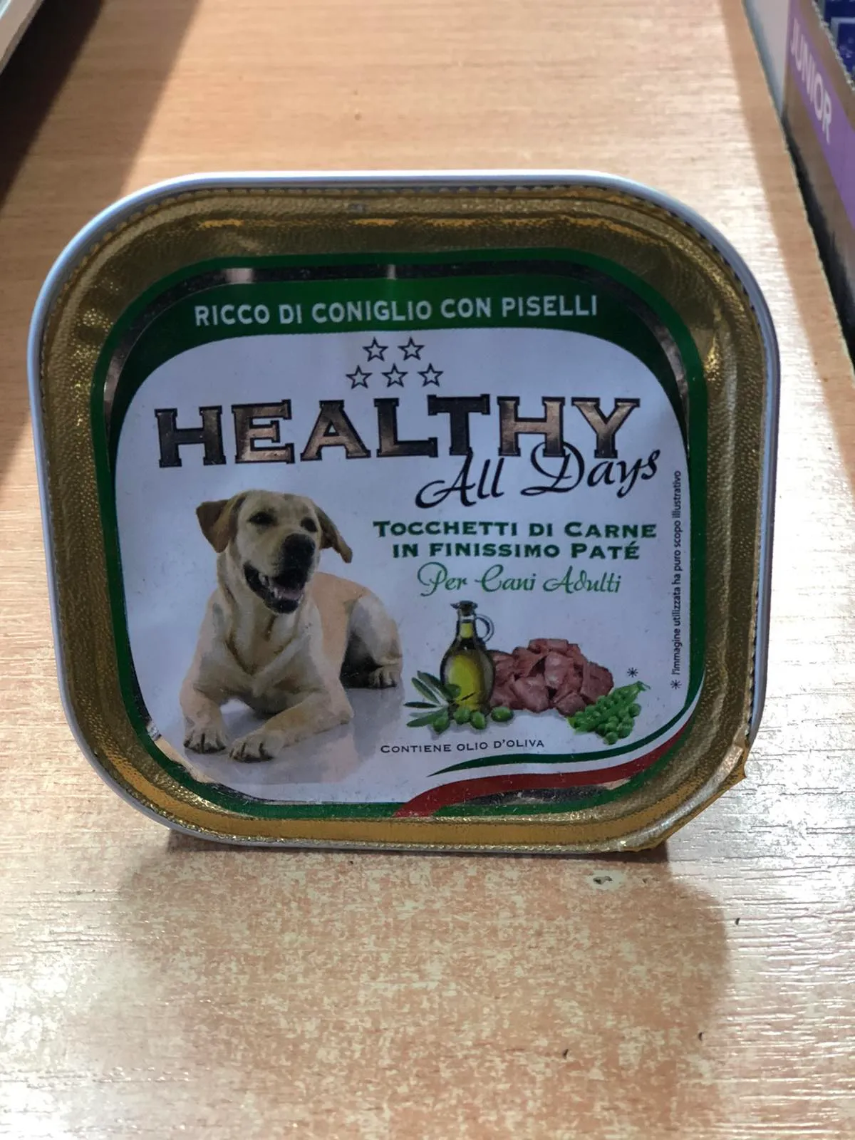 Healthy паштет зі шматочками з кроликом та зеленим горошком 150г