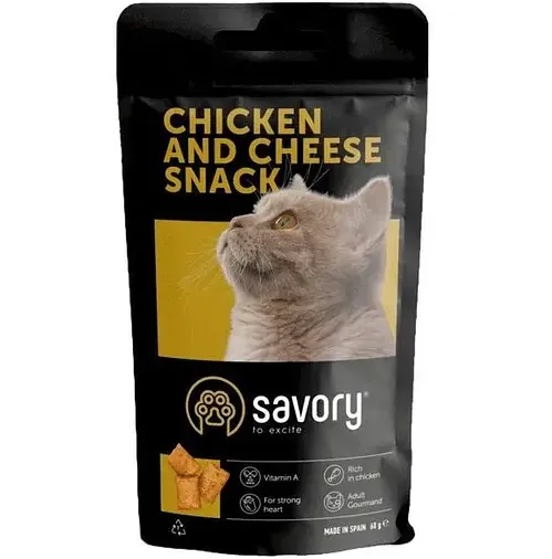 Ласощі для котів Savory Pillows Gourmand with Chicken&Cheese 60г 31461