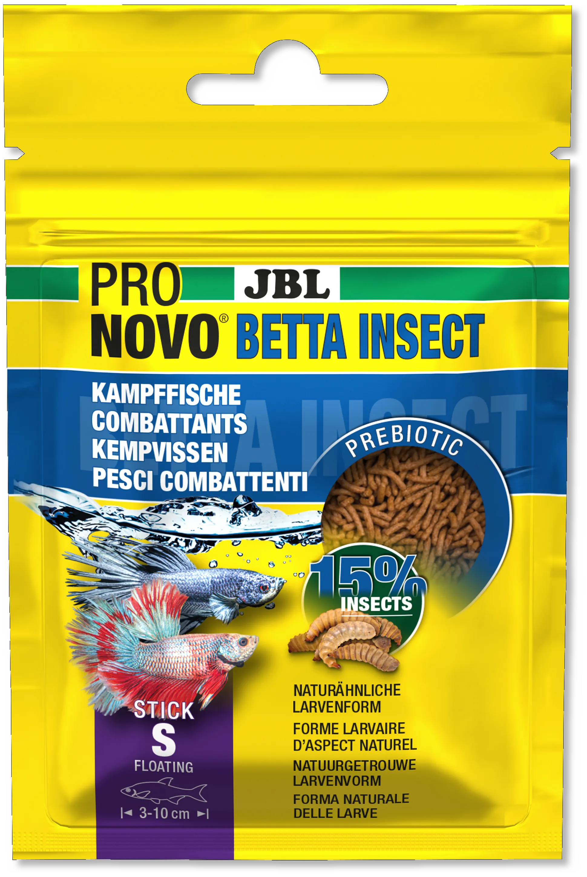 JBL Корм для риб ProNovo Betta Insect Stick S 20мл 3117000