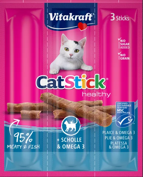 М'ясні палички Vitakraft для котів лосось+тунець 24191