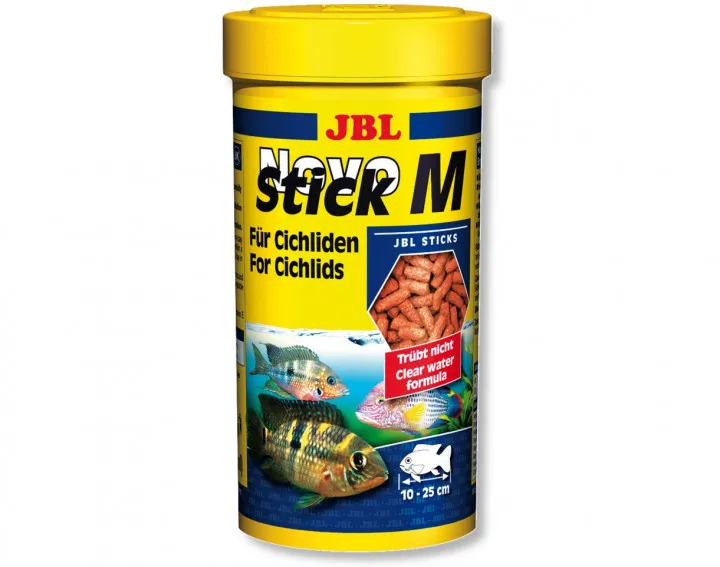 JBL Novo Stick M – корм для Хижих цихлід, 250 мл (110гр), 30281