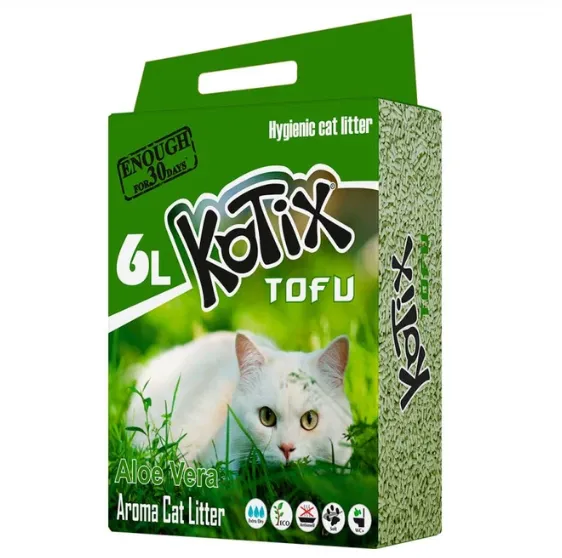 Наповнювач KOTIX TOFU Aloe Vera, 6L