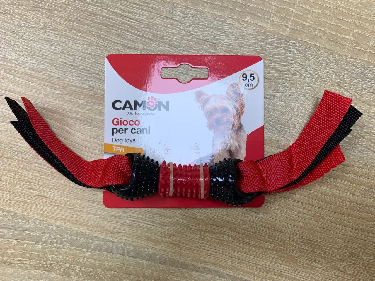 Іграшка для собак Camon Кістка TPR з стрічкою, 27см AD0394