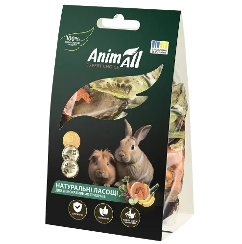 AnimAll Ласощі для гризунів Сушений овочевий мікс з селерою 50г