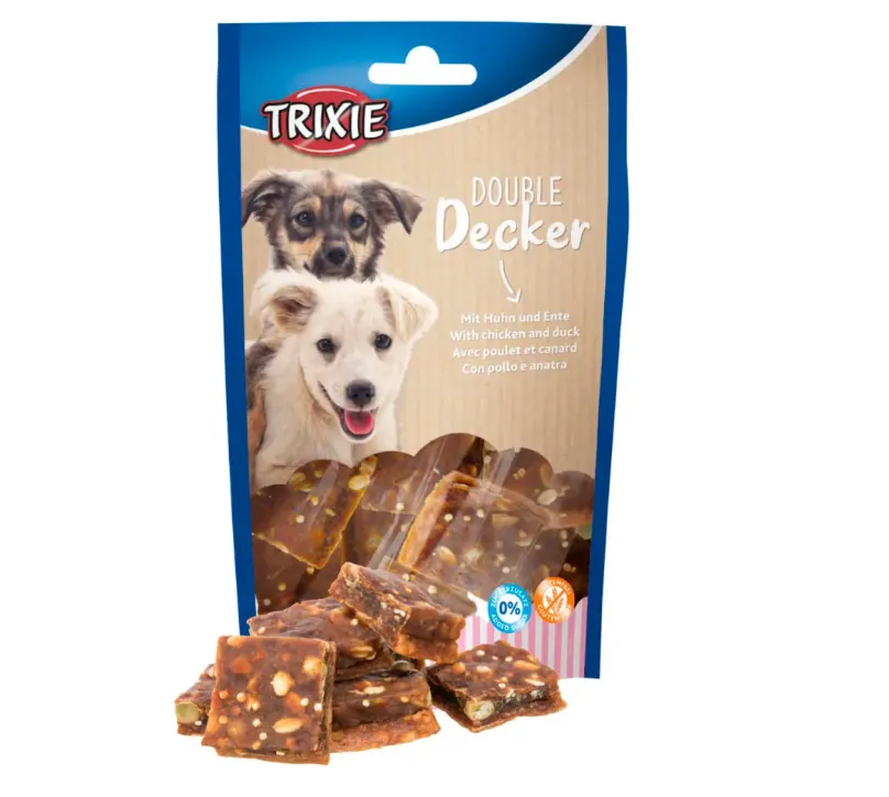 31657 Ласощі для собак Trixie Double Decker курка, качка 100г