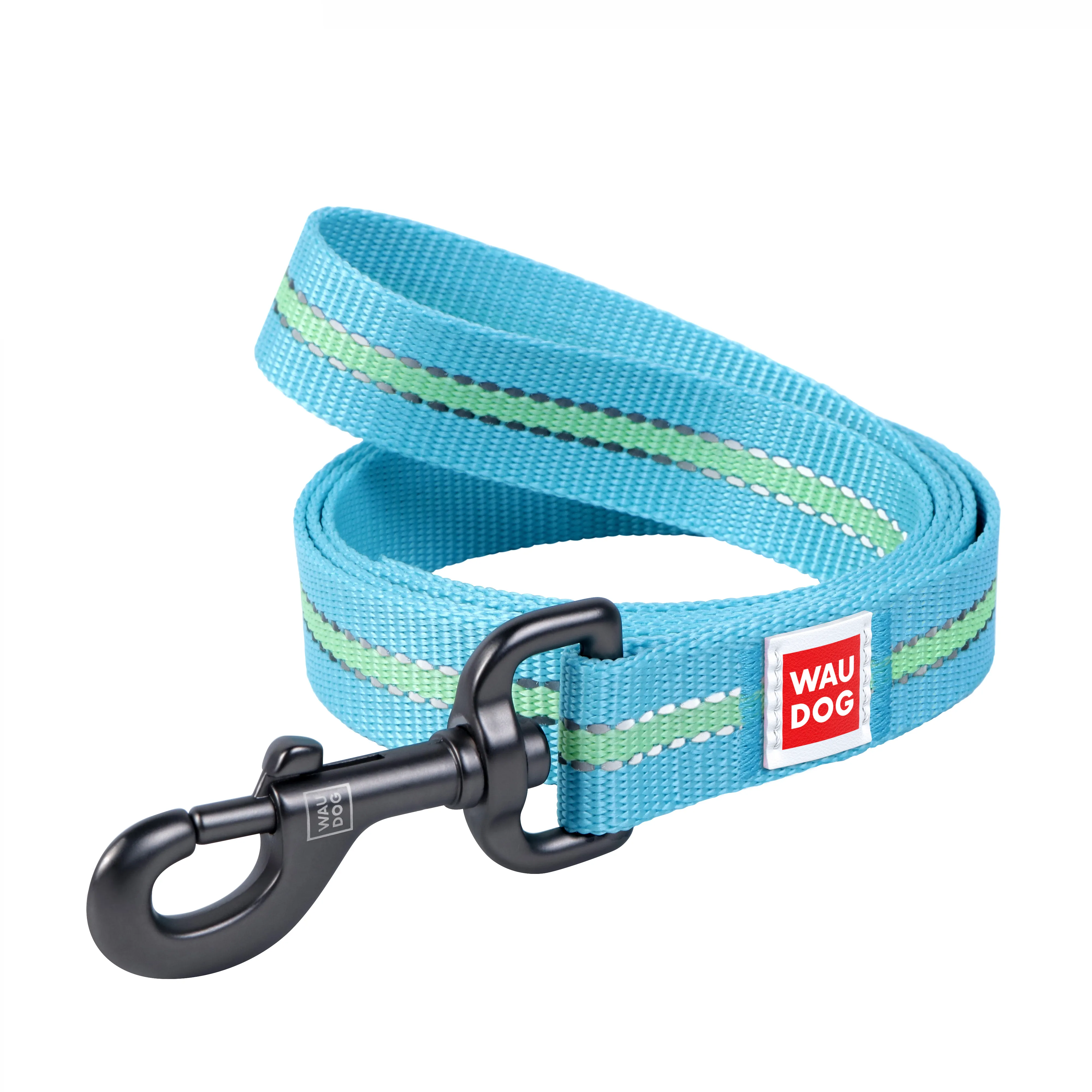CoLLaR WauDog Nylon повідець світлонакопичувальний (блакитний), W 25 мм, L 122 см