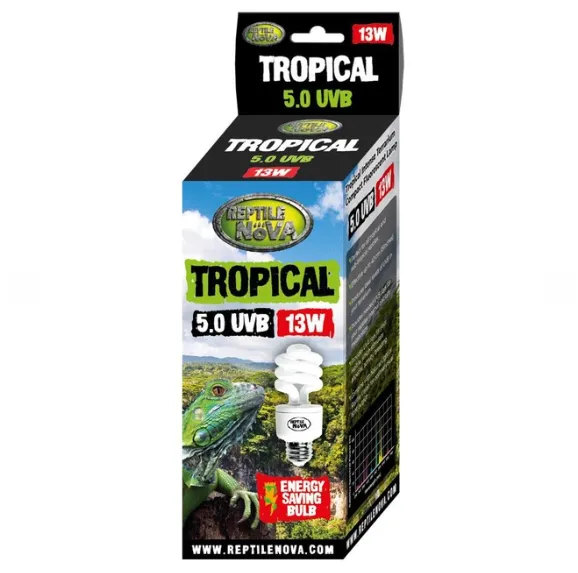 Лампа E27 Wacool Tropical UVB 5.0 13W+UV card SCT5013
