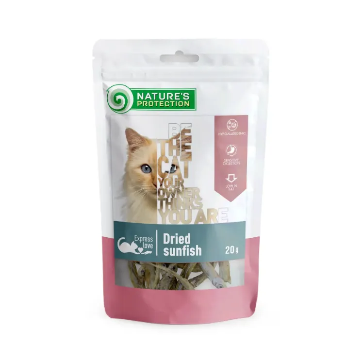 Nature's Protection Snack Сушена риба для котів 20г