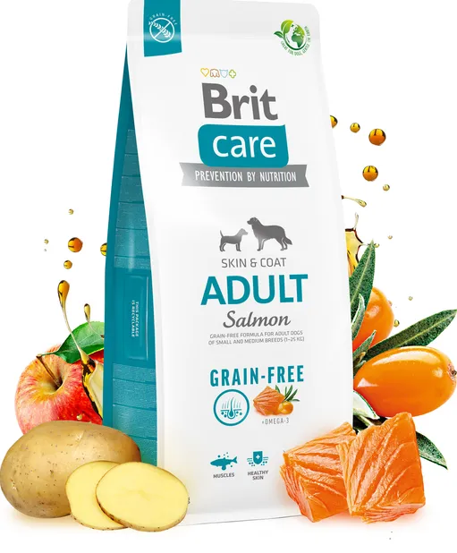 Brit Care GF Adult Small & Medium Breed Salmon Лосось (для собак до 25кг) 1кг 172198
