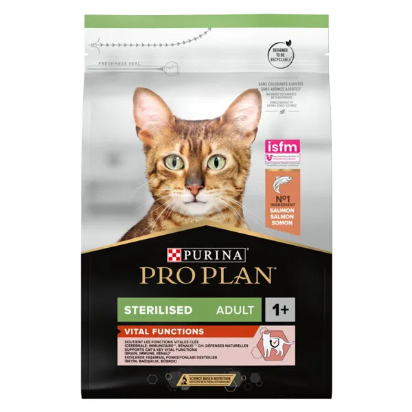 ProPlan 3 кг Sterilised Vital Function з лососем для стерилізованих