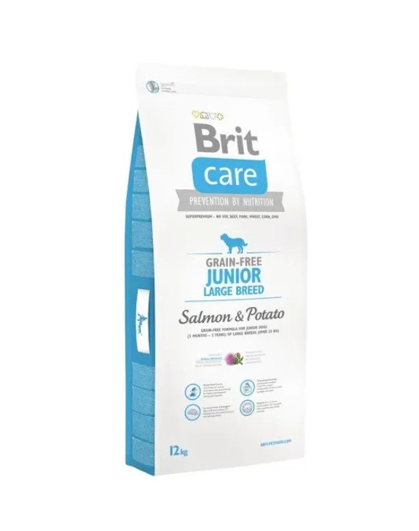 Brit Care Junior Large Breed Salmon & Potato Лосось (для цуценят та молод.собак вел. порід) 1кг