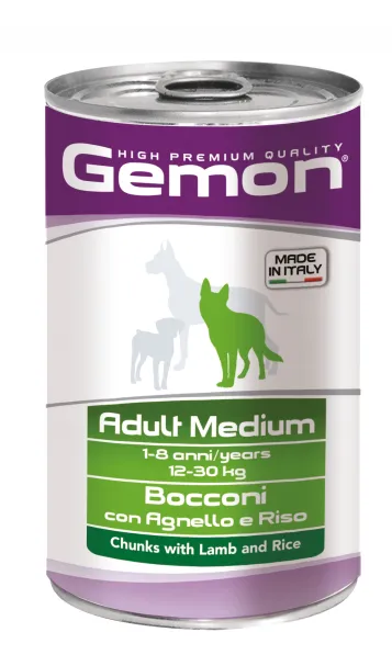 Корм для собак сер. порід GEMON Medium Adult Lamb/Rice (ягня/рис) 1,250кг
