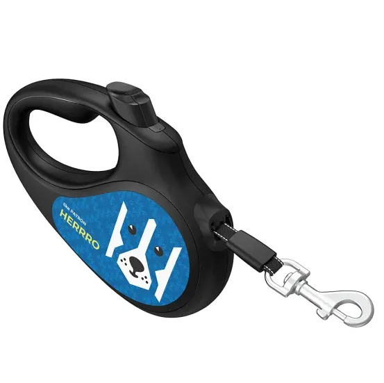 383-4025 Повідець-рулетка WAUDOG R-leash малюнок "Патрон" L до 50кг, 5м світловідбив. стрічка - фото 3, характеристики, купити в «Живий Куток»