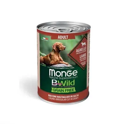 Корм для собак MONGE Adult Grain Free беззерновий ягня/гарбуз/цукіні 400г