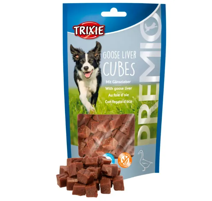 31867 Ласощі для собак Trixie Premio Guse Liver Cubes з гусячою печінкою 100г