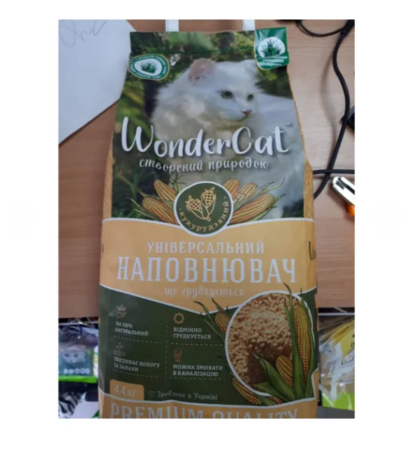 Кукурудзяний наповнювач WonderCat з ароматом скошеної трави 4.4кг