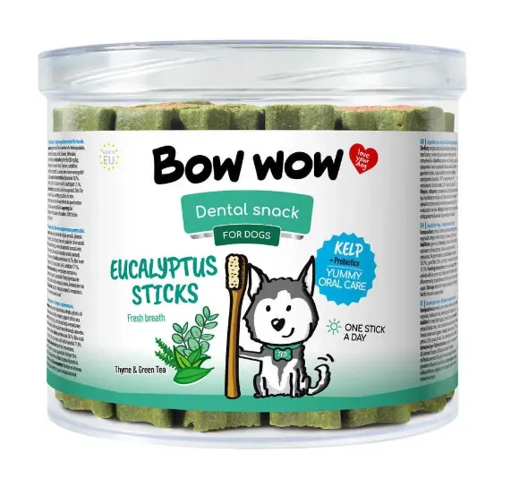 STICK банка ТРУБКА Bow Wow Dental евкаліпт 10см 30шт BW428