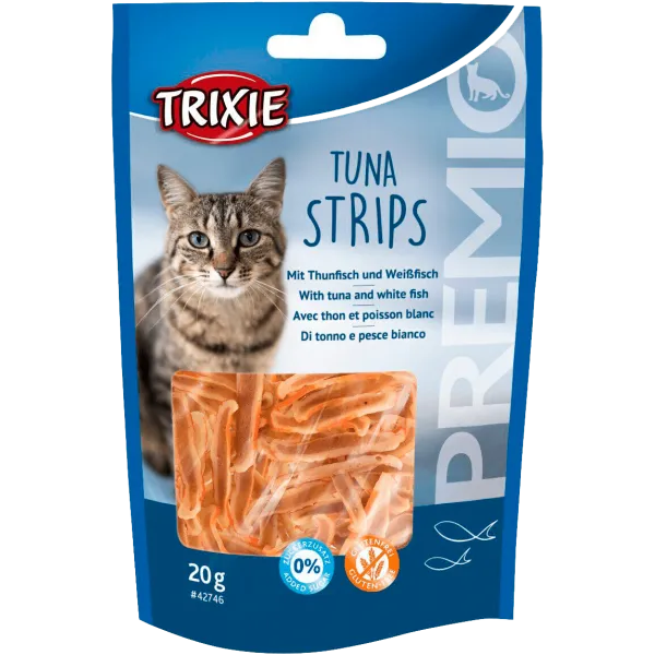 42746 Ласощі для котів Trixie Premio Tuna Strips смужки тунця 20г