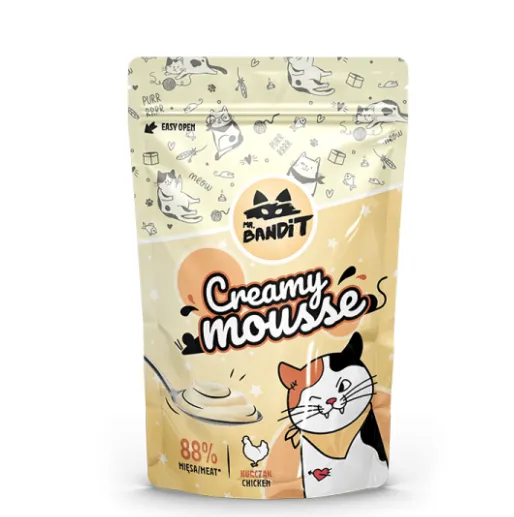 Mr. Bandit Вершковий мус курка 6*10г 209688