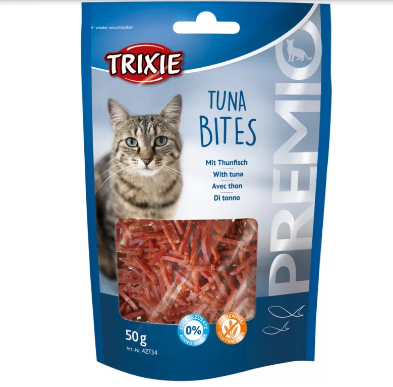 42734 Ласощі для котів Trixie Premio Tuna Bites тунець, курка 50г