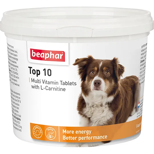 Мультивітаміни для собак Beaphar Top 10 750табл.12567