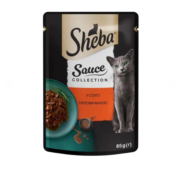 Sheba POU Sauce collection з яловичиною в соусі 85г