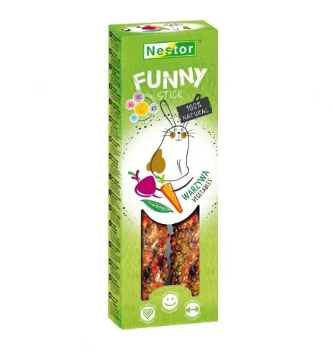 Nestor Funny Крекер для гризунів і кроликів (овочі) 115г 3498