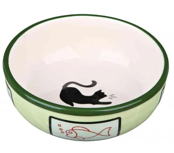 24658 Миска керам. д/кота 0,35л/12,5см