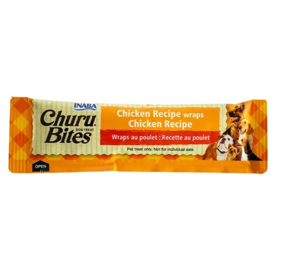 Ласощі для собак INABA Churu Bites з куркою 1стік/12гр EUD721-1